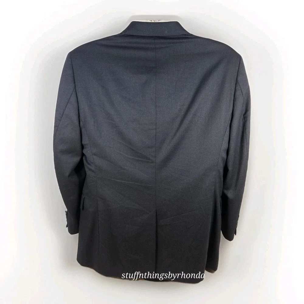 Jos A Bank 96% Wool / 4% Cashmere Dark Blue‎ Blazer Sport Coat Suit Jacket 46R
